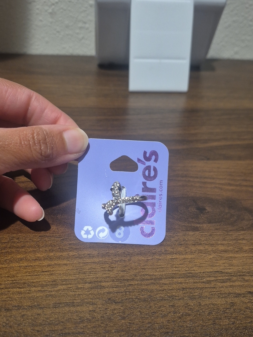 Claire's Snake Crystal Ring Size 8